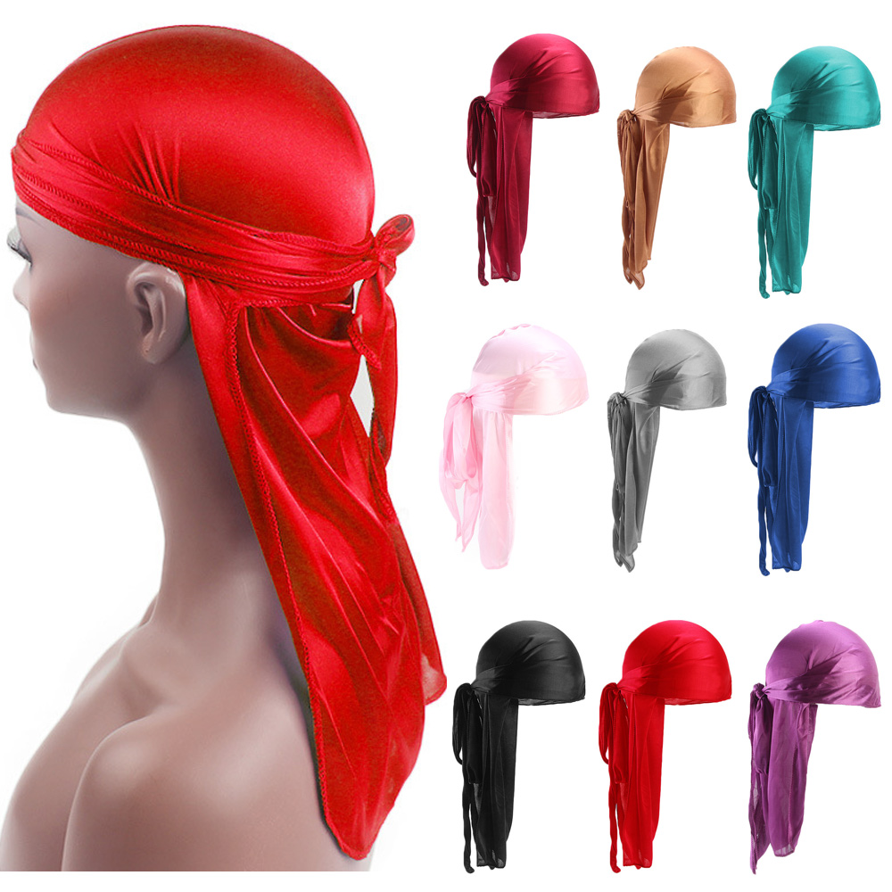 Bandana Doo Rag - Unisex Người Lớn Satin Đuôi Dài