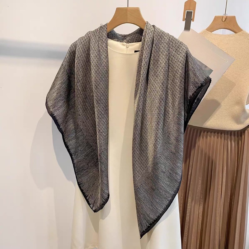 Oversized 110x110cm Real Silk  - đánh giá và giá Pashmina Wrap Large
