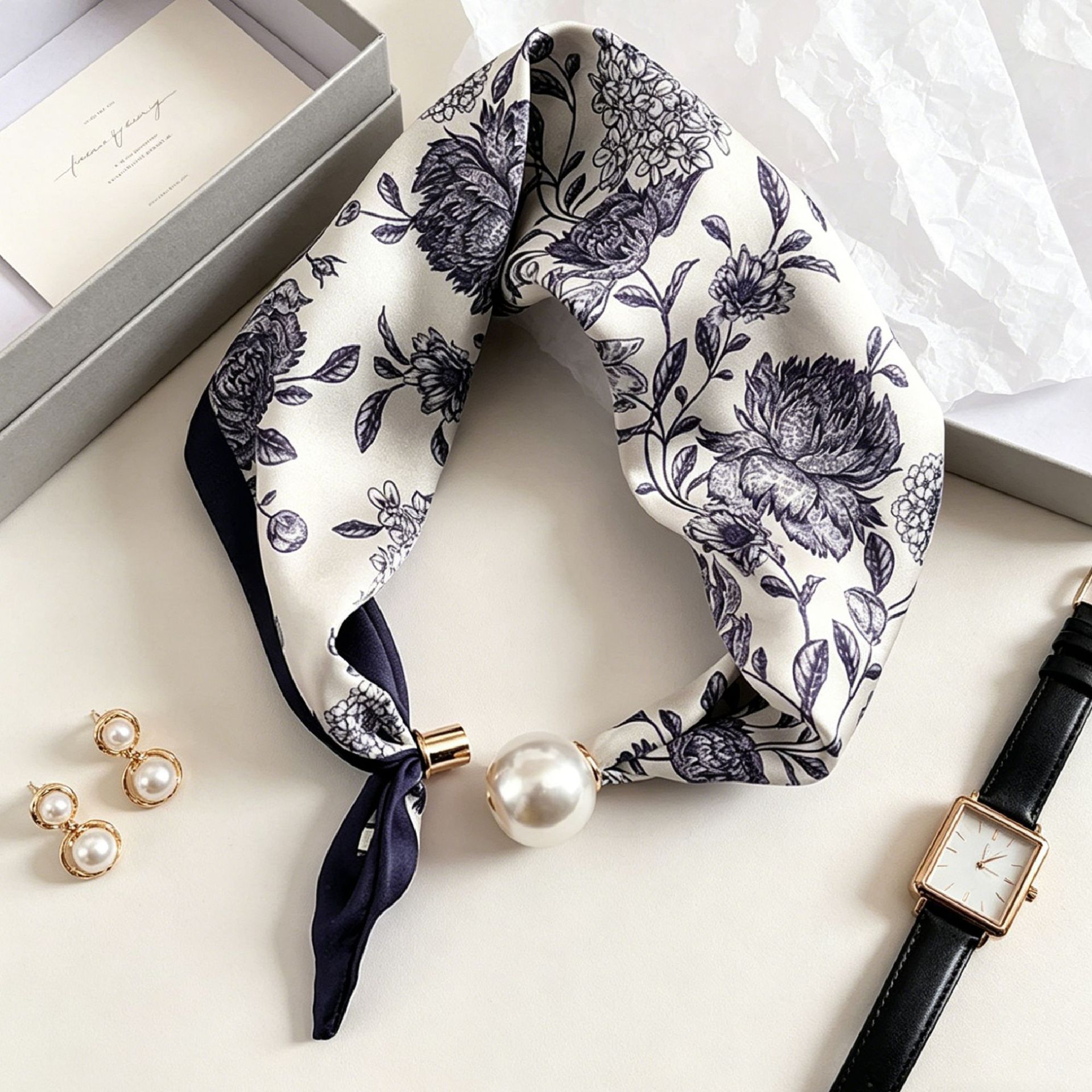 Luxury Knight Pearl Magnetic S - đánh giá và giá Ascot Neck Scarf