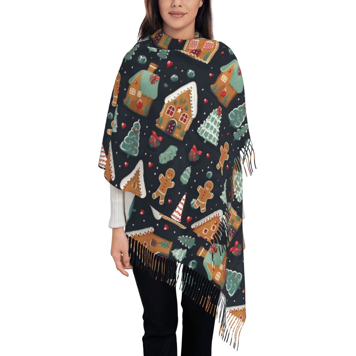 Christmas Delight- Whimsical G - đánh giá và giá Pashmina Wrap Large