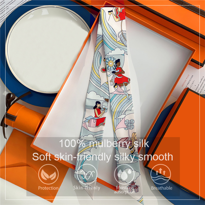 Women 100% Mulberry Silk Scarf - đánh giá và giá Ascot Neck Scarf