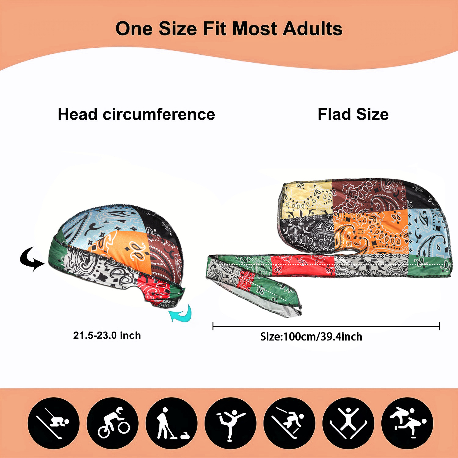 Paisley Printing Silky Durags  - đánh giá và giá Bandana Doo Rag