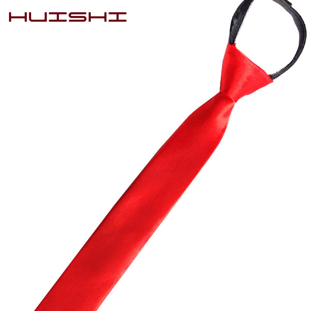 HUISHI Pre-tied Zipper Tie Nec - đánh giá và giá Skinny Tie Men