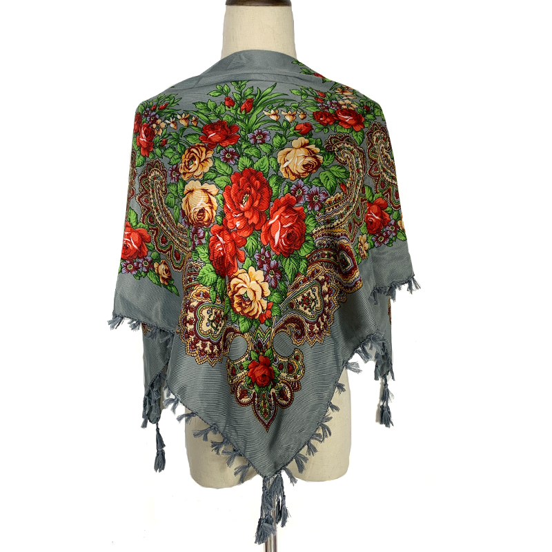 90*90cm WomenRussian Floral Sq - đánh giá và giá Bandana Cotton