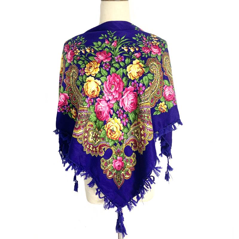 90*90cm WomenRussian Floral Sq - đánh giá và giá Bandana Cotton