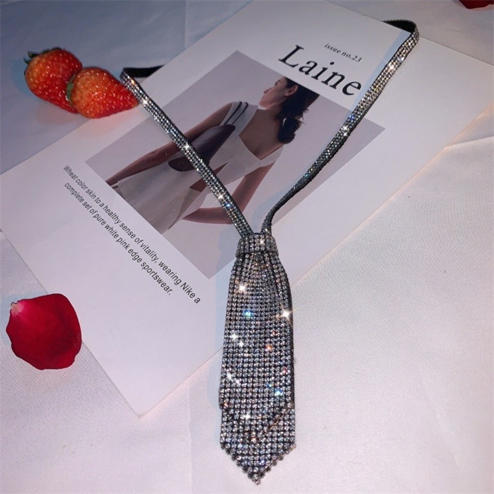 Shiny Rhinestone Double-layer  - đánh giá và giá Bow Tie Pre Tied