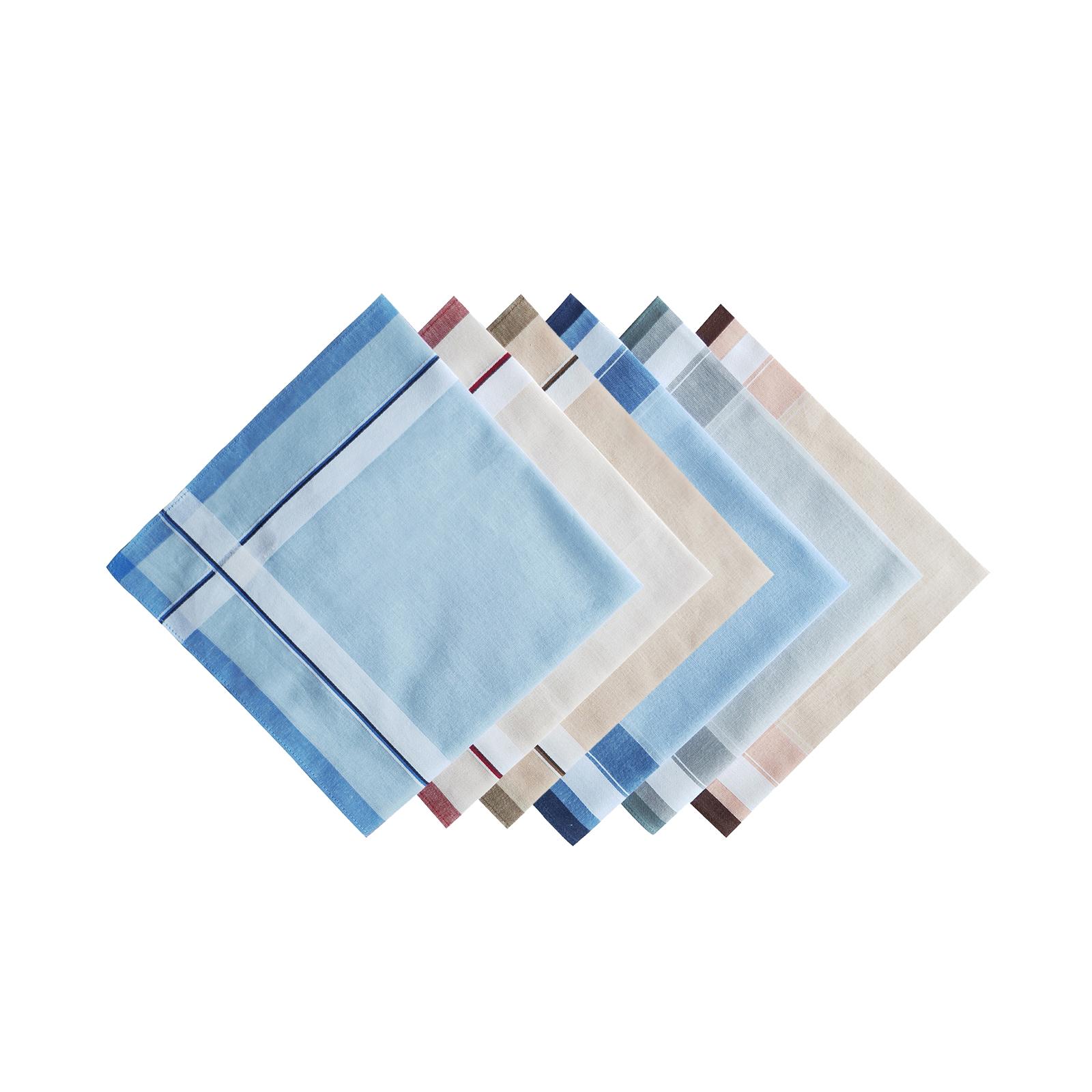 6Pcs Pocket Square Hankies 40c - đánh giá và giá Handkerchief Cotton Men