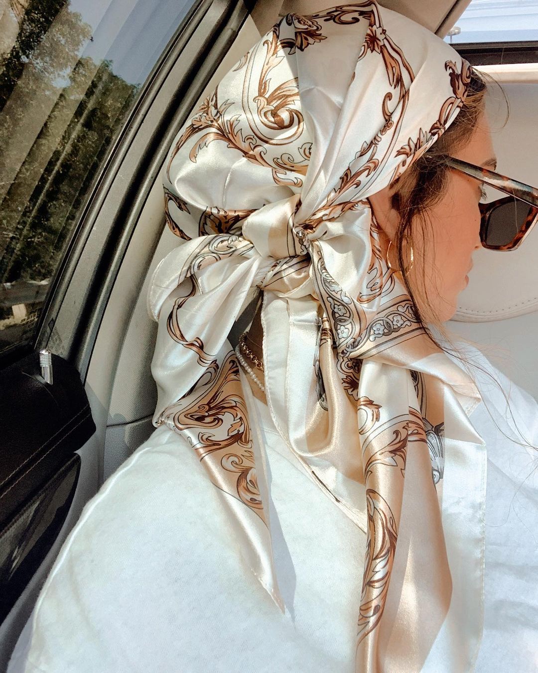 Satin Square Scarf Women Musli - đánh giá và giá Scarf Silk Square