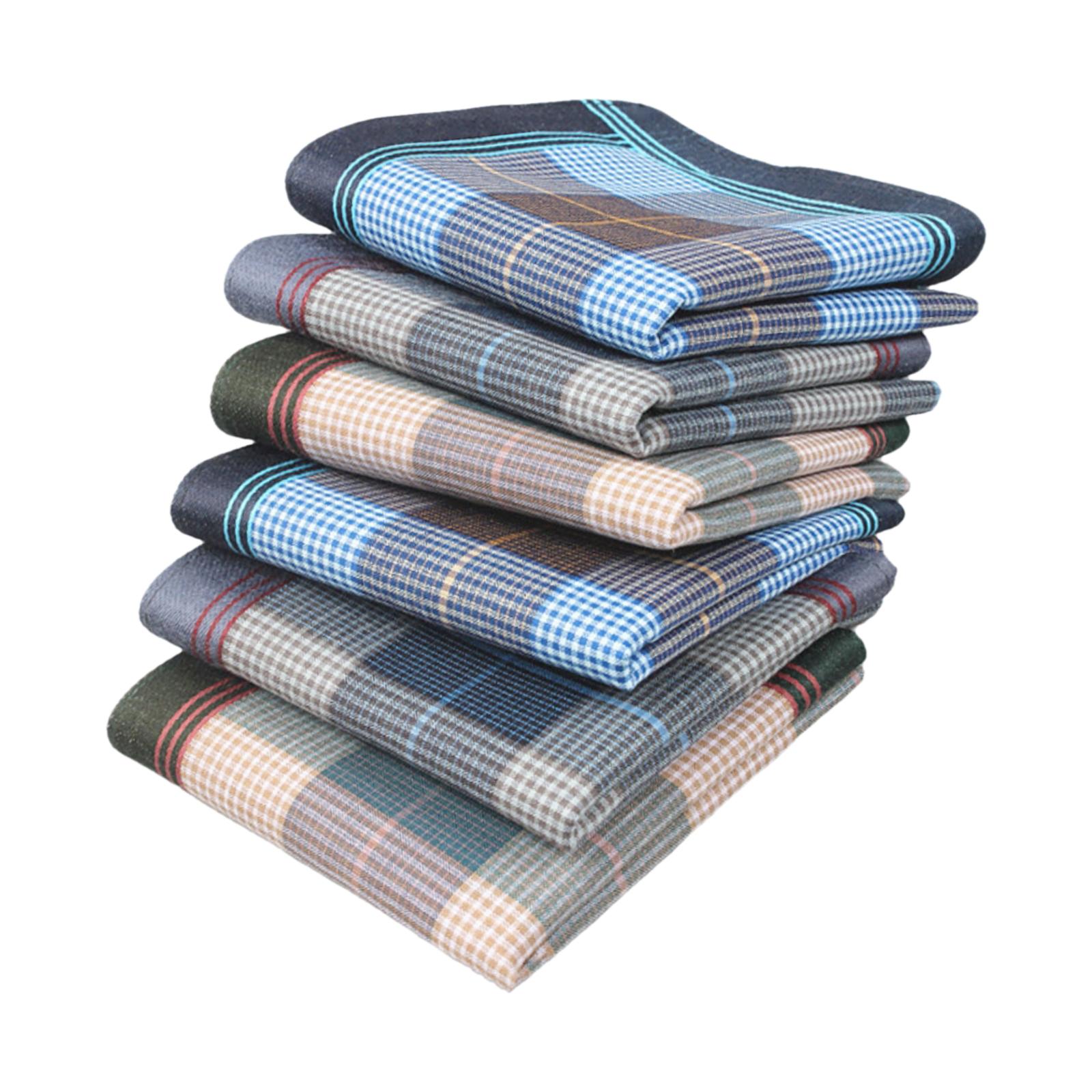 6Pcs Pocket Square Hankies, Un - đánh giá và giá Handkerchief Cotton Men
