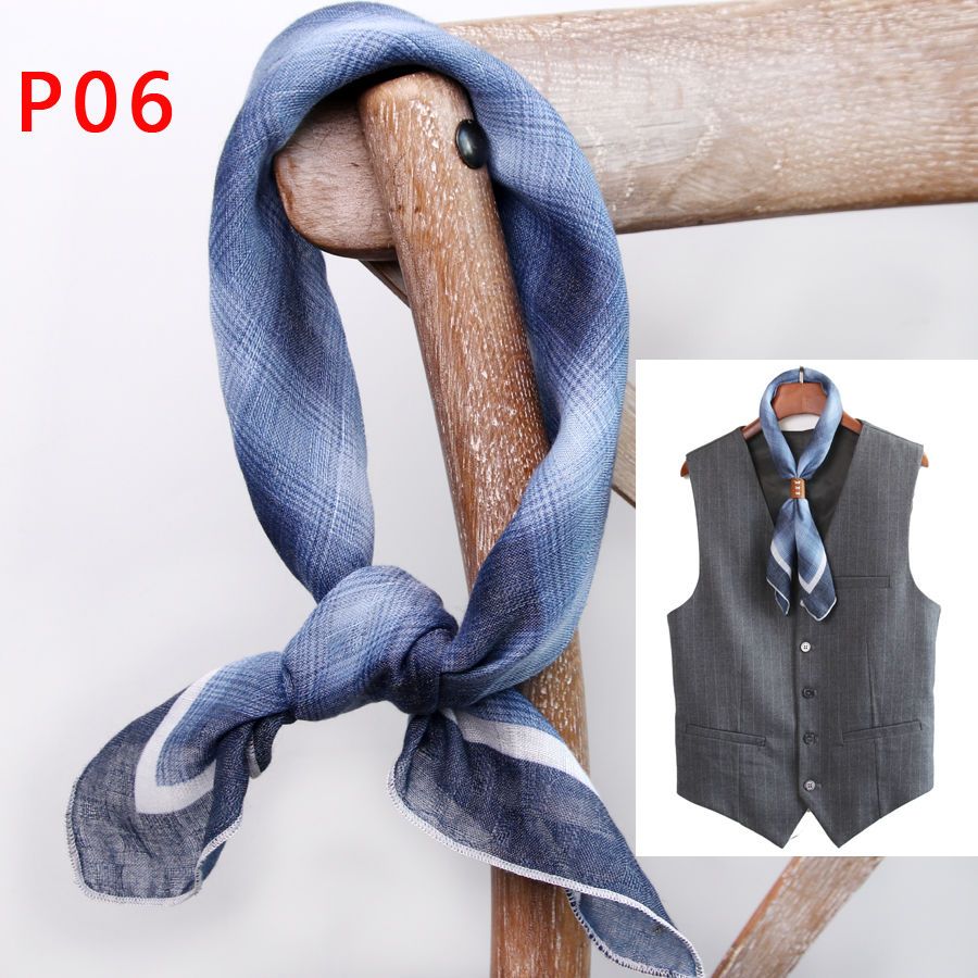 Men's Square Scarf with Button - đánh giá và giá Scarf Silk Square