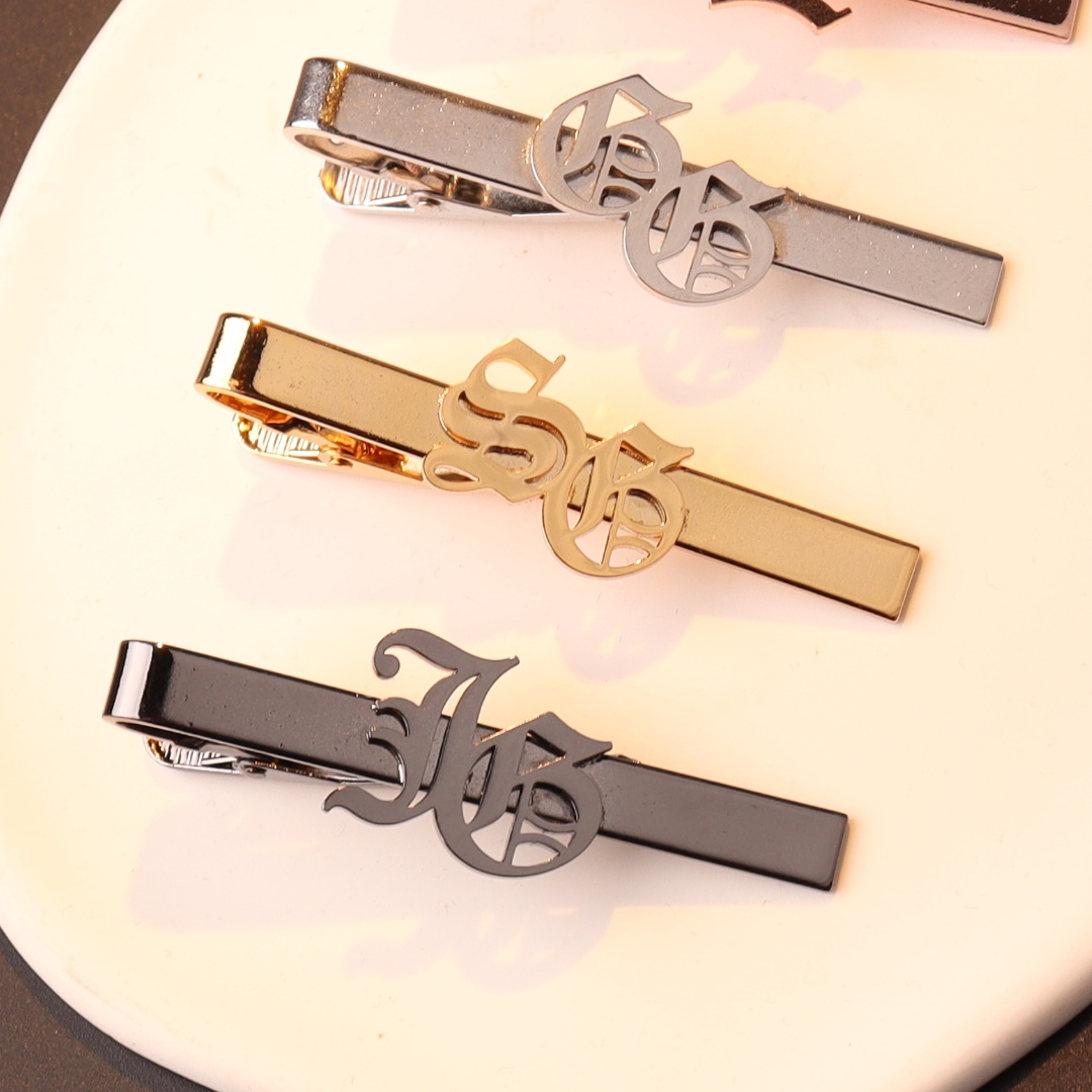 Custom Name Initials Tie Clip  - đánh giá và giá Tie Clip Silver
