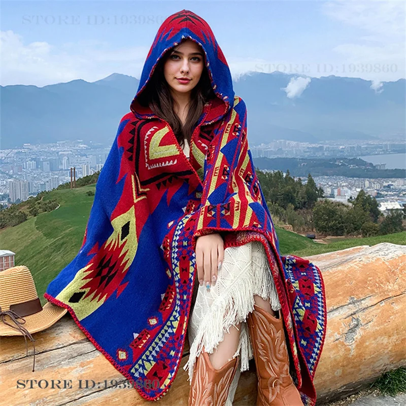Hooded Warmth Scarf Shawl Cape - đánh giá và giá Woven Scarf Blanket