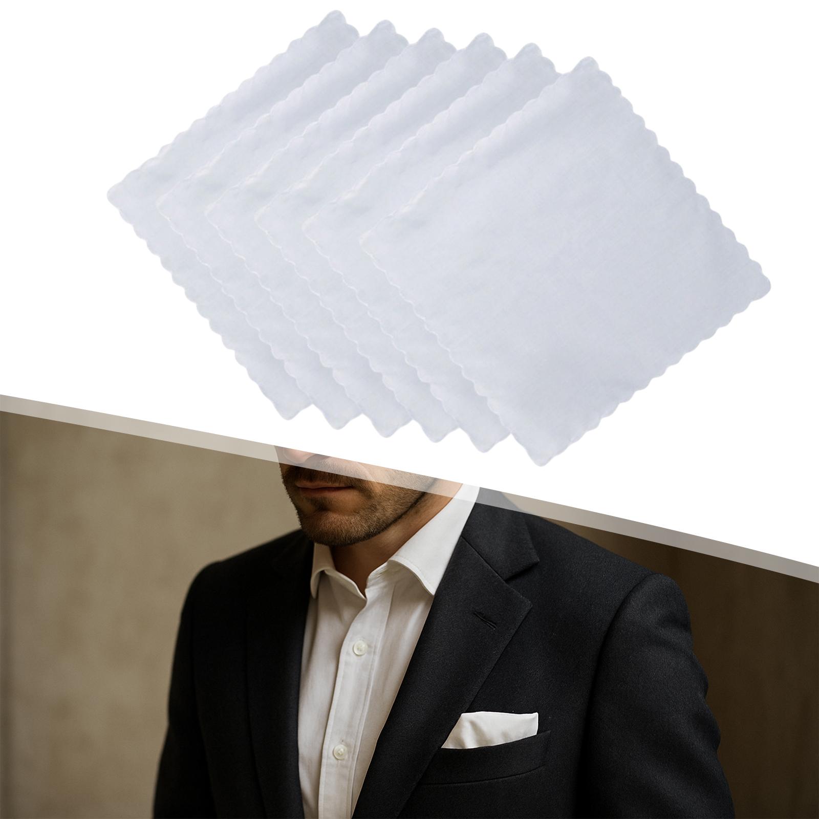 6 Pieces Cotton Handkerchiefs  - đánh giá và giá Handkerchief Cotton Men