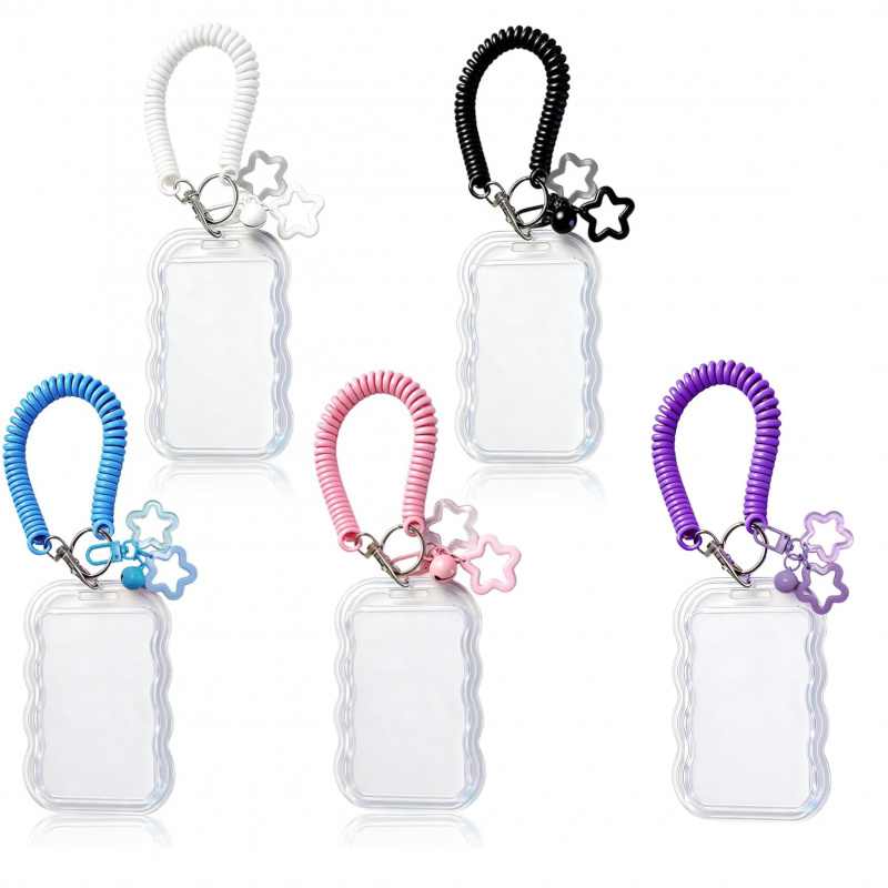insUnique wavy edge ID card ho - đánh giá và giá Lanyard Badge Holder