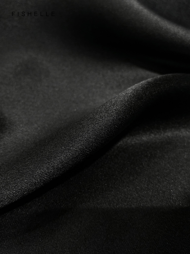 Solid color black pure silk sc - đánh giá và giá Scarf Silk Square