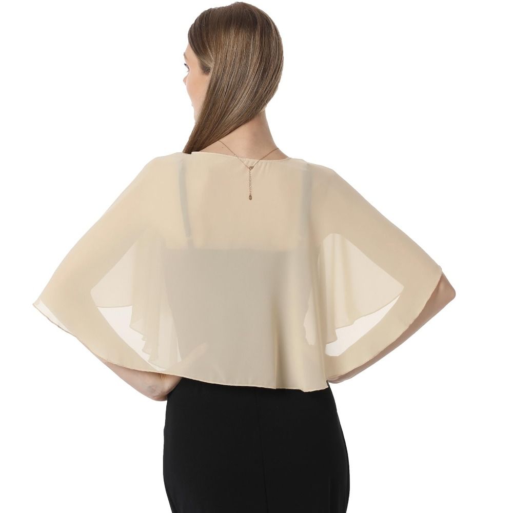 Vintage Sheer Chiffon Capelet  - đánh giá và giá Stole Wedding Shawl