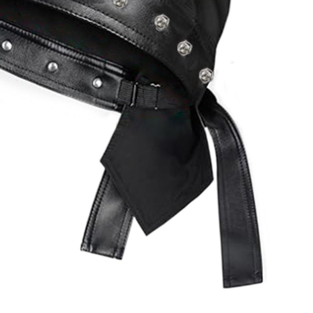 New PU Leather Black Biker Cap - đánh giá và giá Bandana Doo Rag