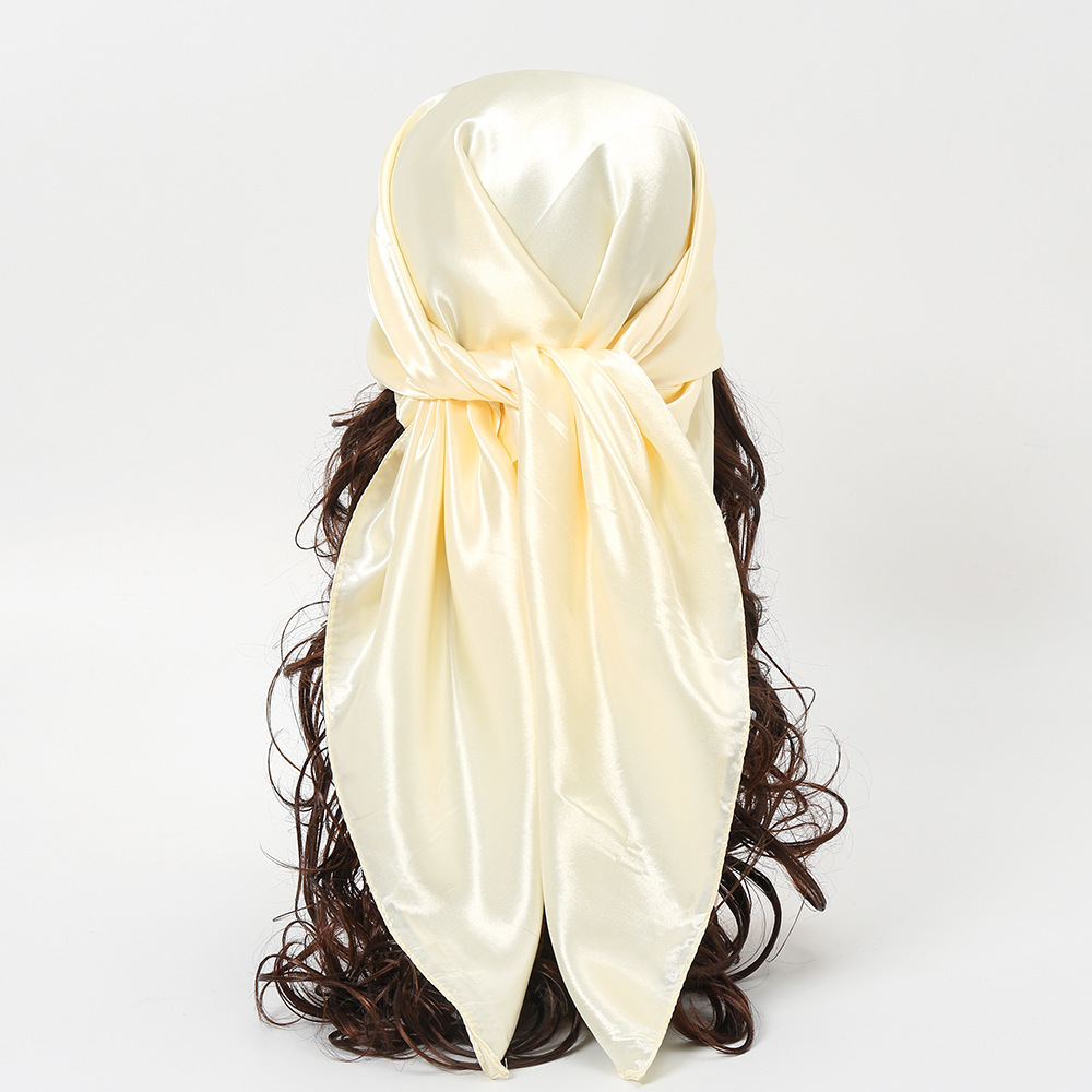 90cm Solid Colors Neckerchief  - đánh giá và giá Scarf Silk Square
